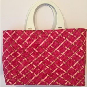 NEW Andrea Stuart NY Vintage Mini Pink Tote